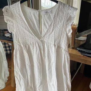 White Eyelet Romper/Dress